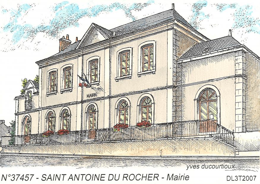 N 37457 - ST ANTOINE DU ROCHER - mairie