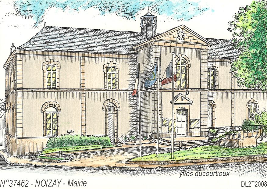 N 37462 - NOIZAY - mairie