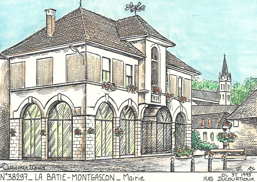 N 38297 - LA BATIE MONTGASCON - mairie