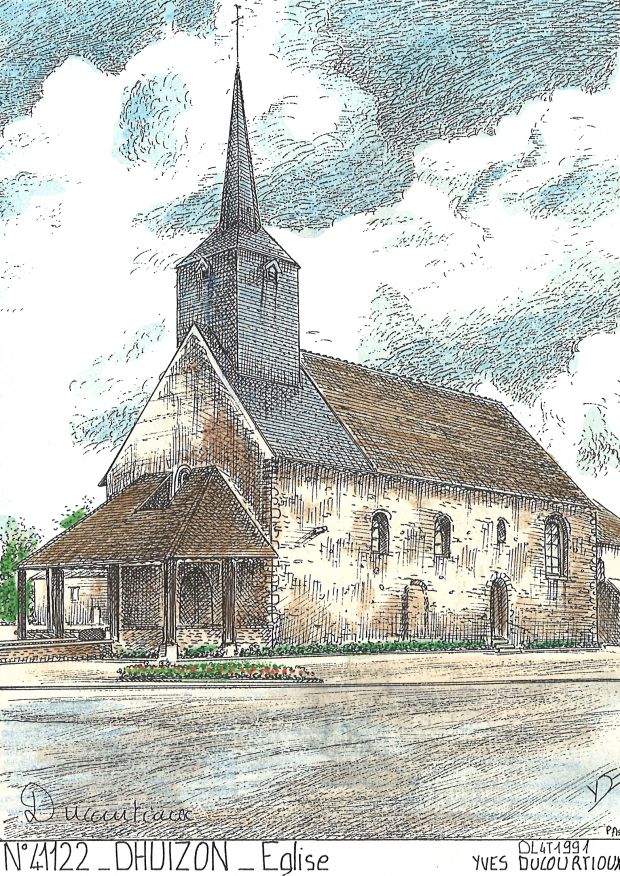 N 41122 - DHUIZON - église