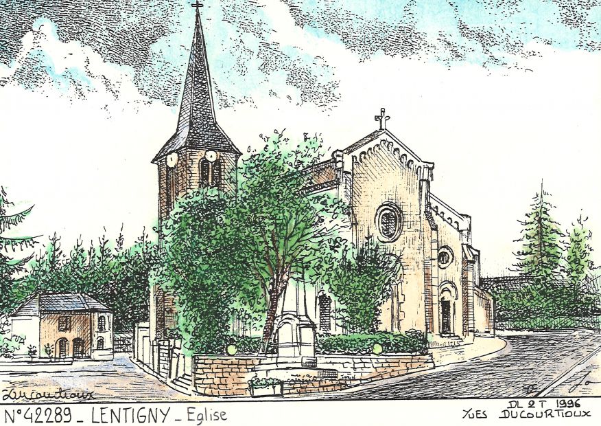 N 42289 - LENTIGNY - glise