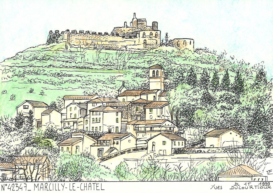 N 42347 - MARCILLY LE CHATEL - vue