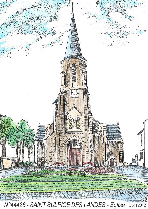 N 44426 - ST SULPICE DES LANDES - glise