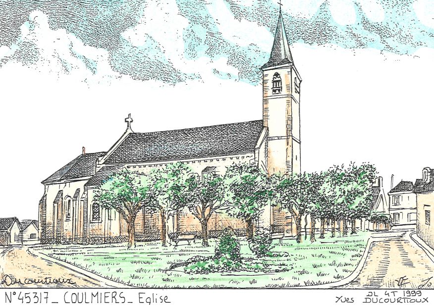 N 45317 - COULMIERS - glise
