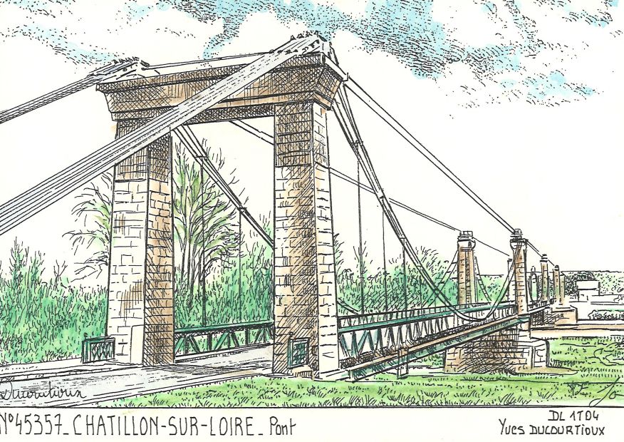 N 45357 - CHATILLON SUR LOIRE - pont