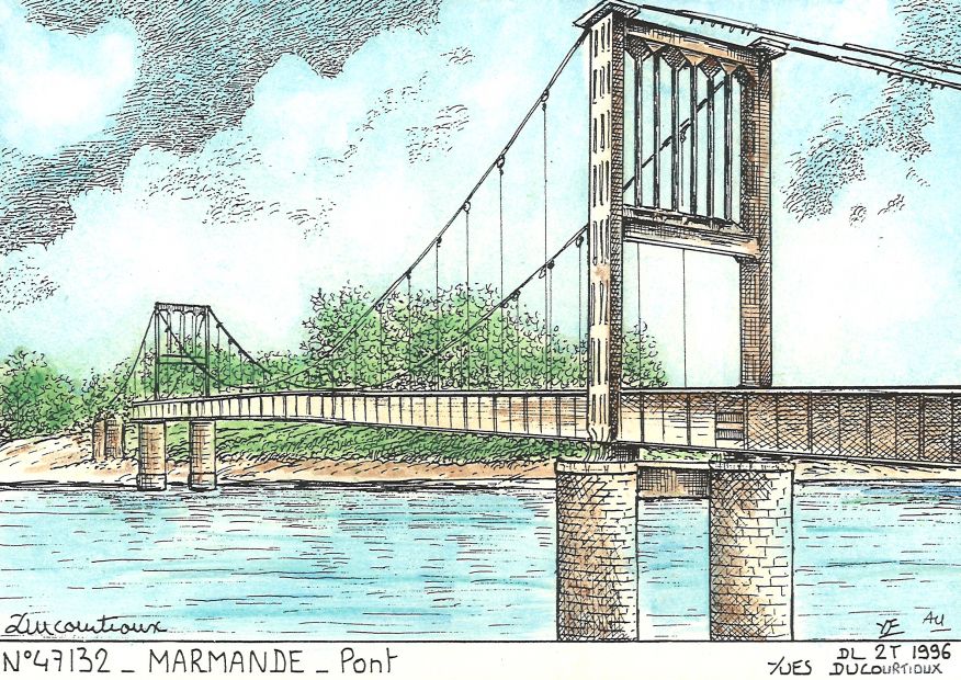N 47132 - MARMANDE - pont