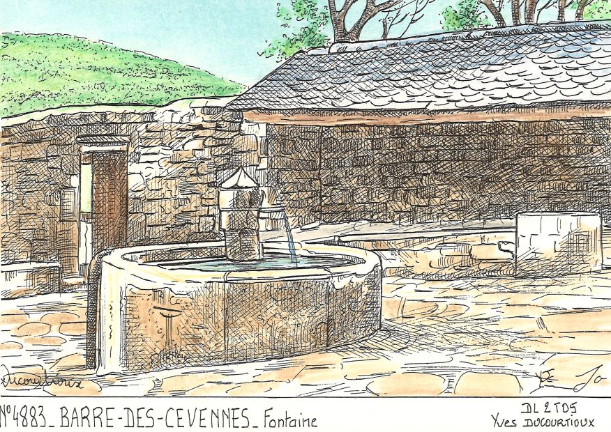 N 48083 - BARRE DES CEVENNES - fontaine