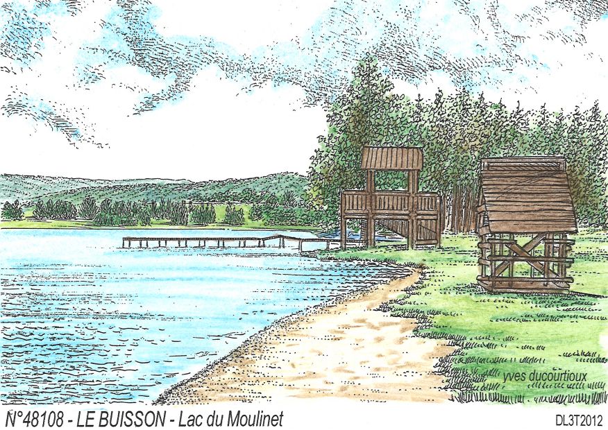 N 48108 - LE BUISSON - lac du moulinet