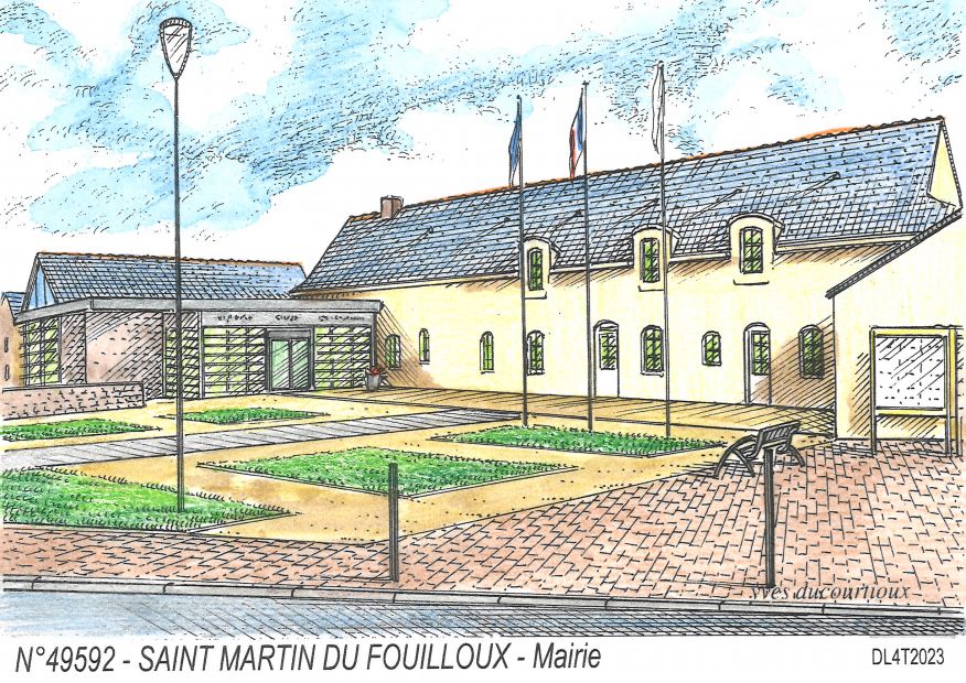 N 49592 - ST MARTIN DU FOUILLOUX - mairie