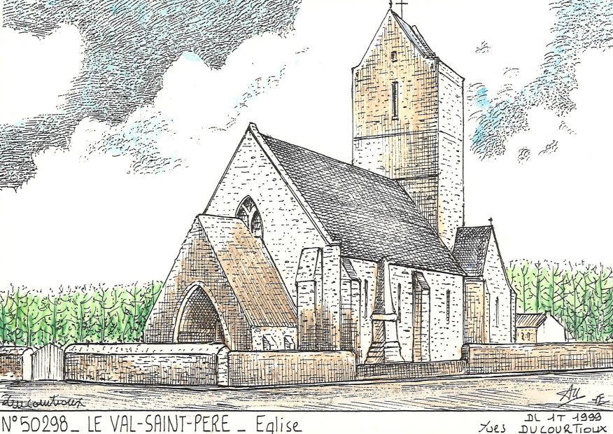 N 50298 - LE VAL ST PERE - glise