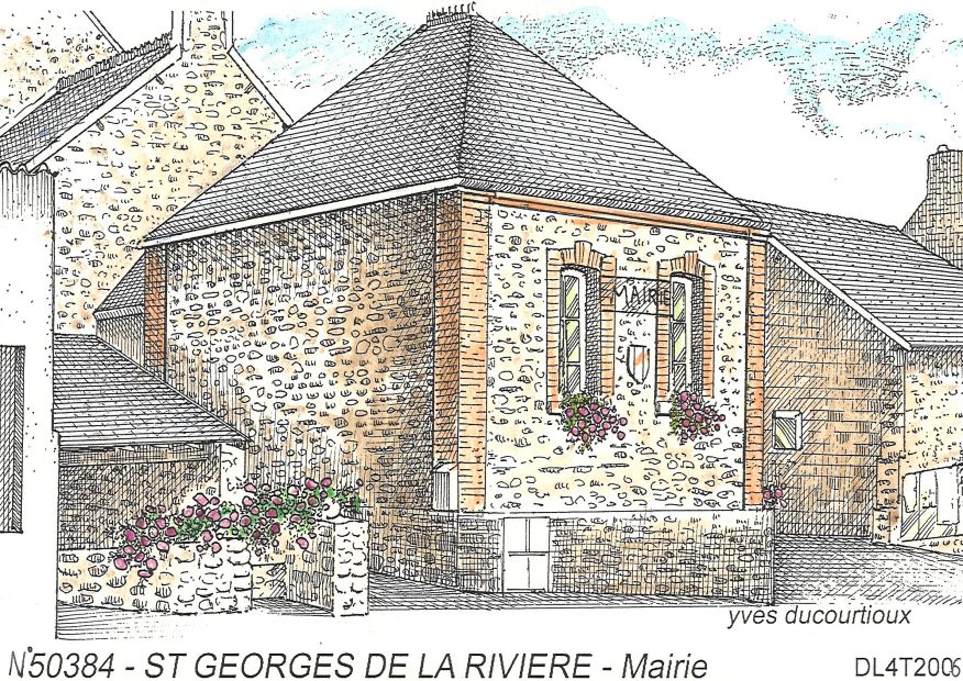 N 50384 - ST GEORGES DE LA RIVIERE - mairie