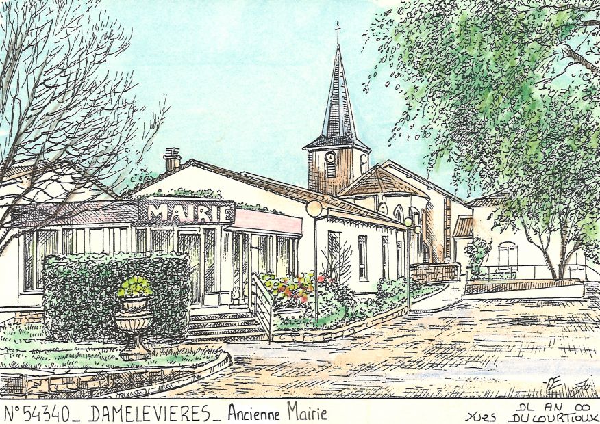N 54340 - DAMELEVIERES - ancienne mairie