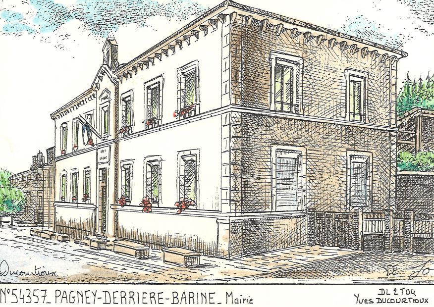 N 54357 - PAGNEY DERRIERE BARINE - mairie