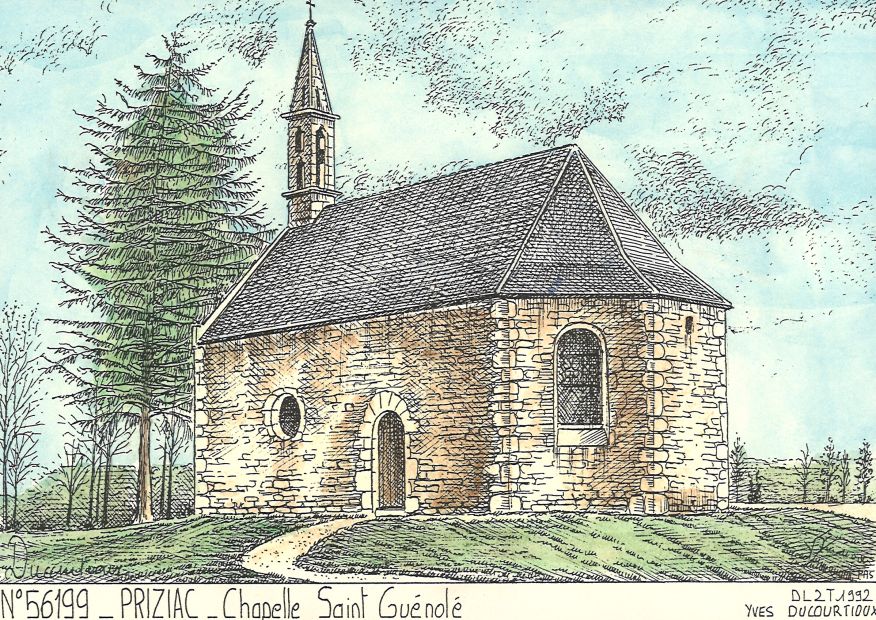 N 56199 - PRIZIAC - chapelle st gunol