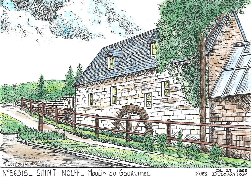 N 56315 - ST NOLFF - moulin du gourvinec