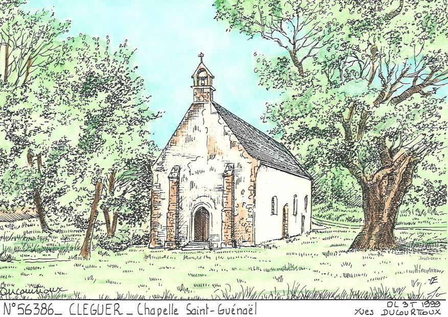 N 56386 - CLEGUER - chapelle st gunal