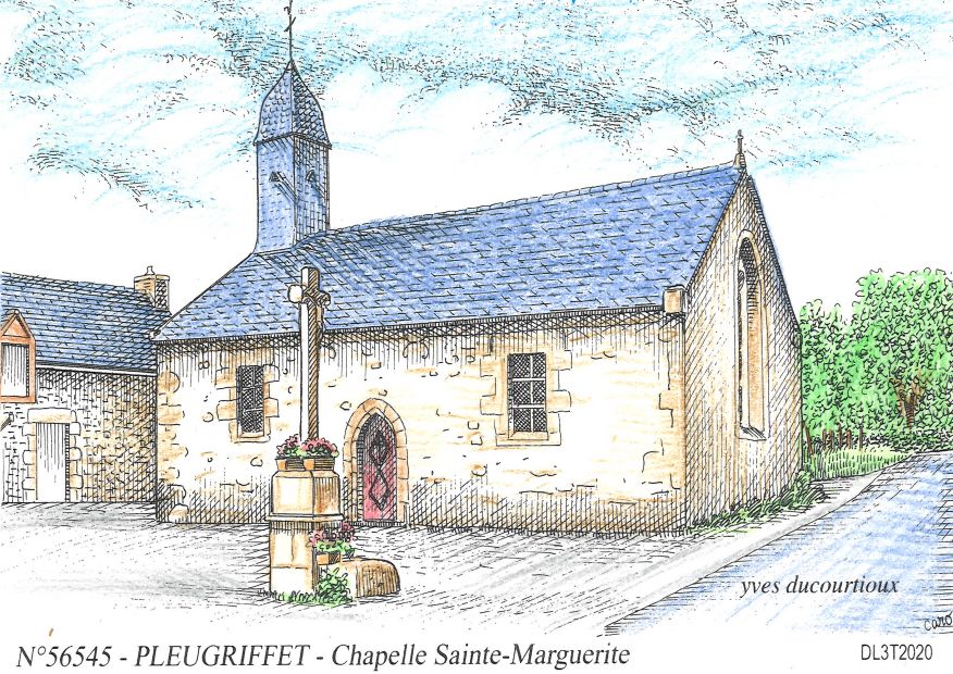 N 56545 - PLEUGRIFFET - chapelle sainte marguerite