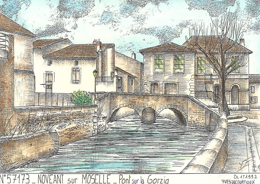 N 57173 - NOVEANT SUR MOSELLE - pont sur la gorzia