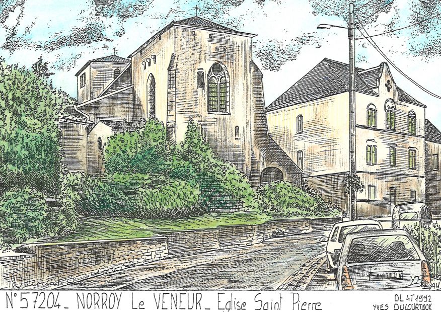 N 57204 - NORROY LE VENEUR - glise st pierre