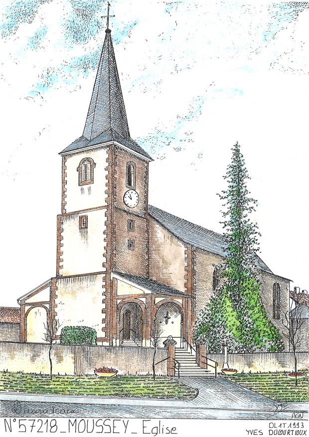 N 57218 - MOUSSEY - glise