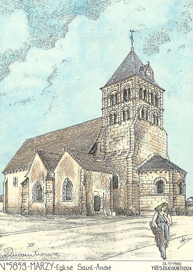 N 58059 - MARZY - glise st andr
