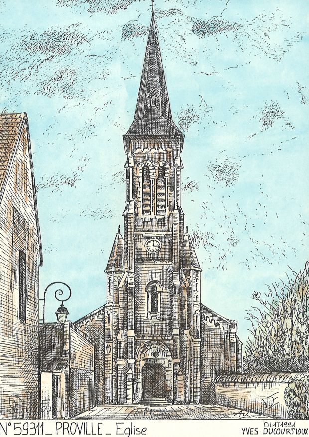 N 59311 - PROVILLE - glise