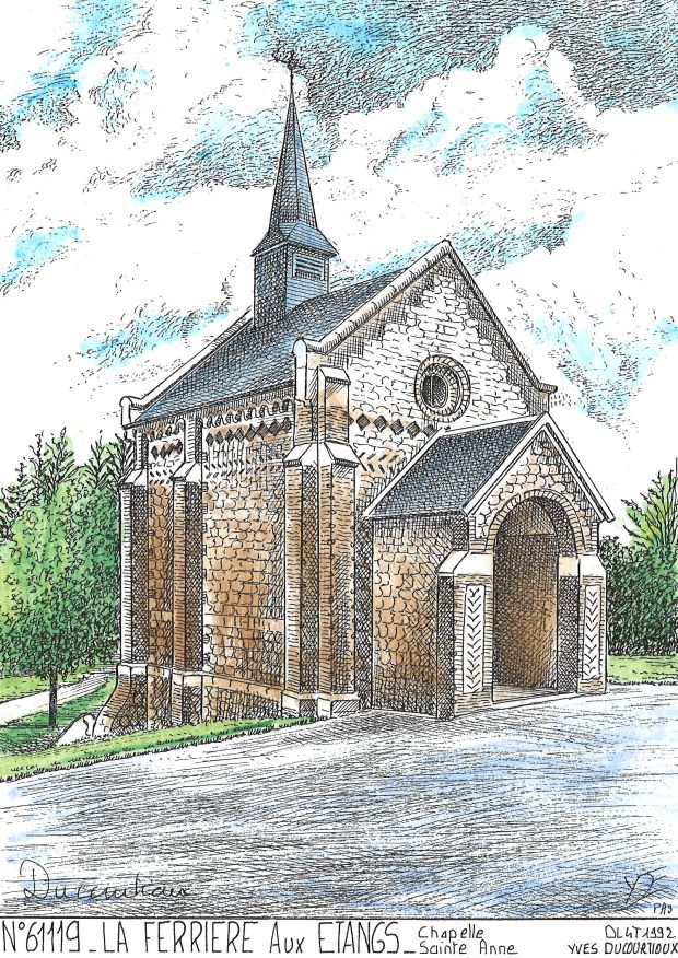 N 61119 - LA FERRIERE AUX ETANGS - chapelle ste anne