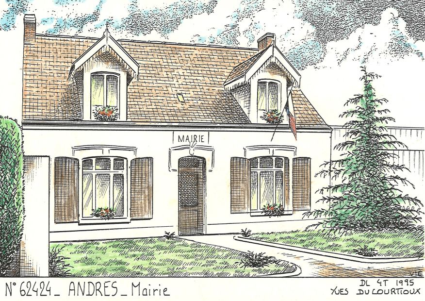 N 62424 - ANDRES - mairie