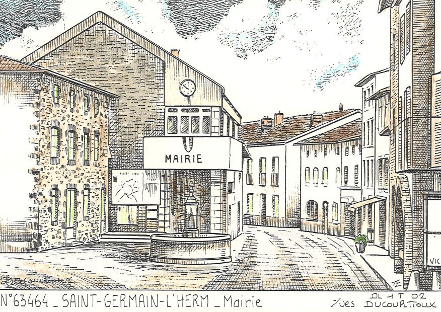 N 63464 - ST GERMAIN L HERM - mairie