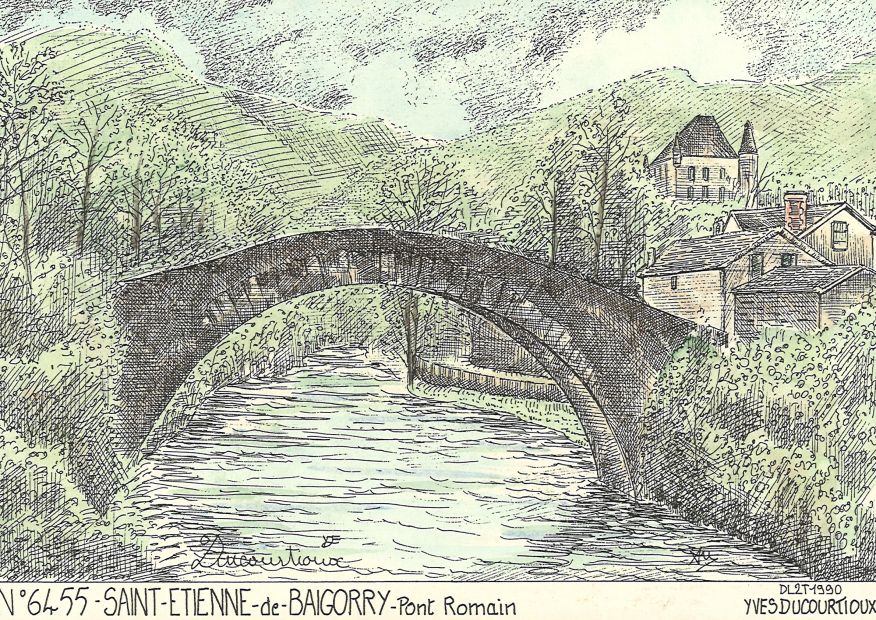 N 64055 - ST ETIENNE DE BAIGORRY - pont romain
