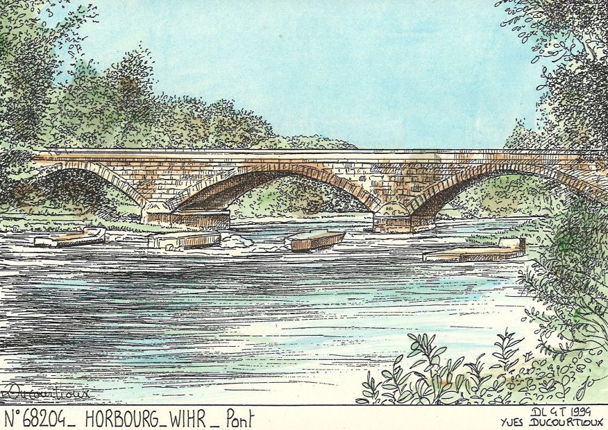 N 68204 - HORBOURG WIHR - pont