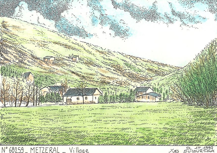 N 68259 - METZERAL - village