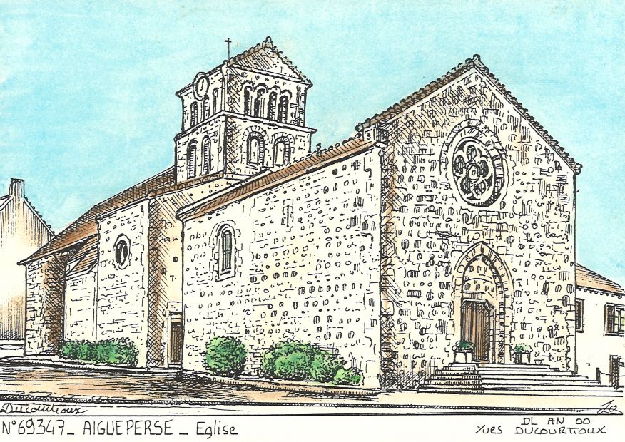 N 69347 - AIGUEPERSE - glise