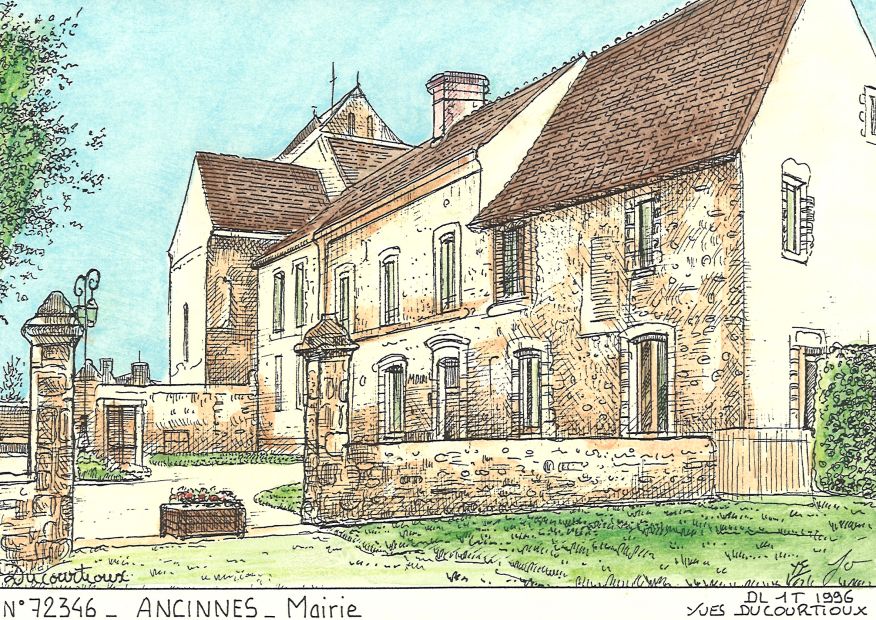 N 72346 - ANCINNES - mairie