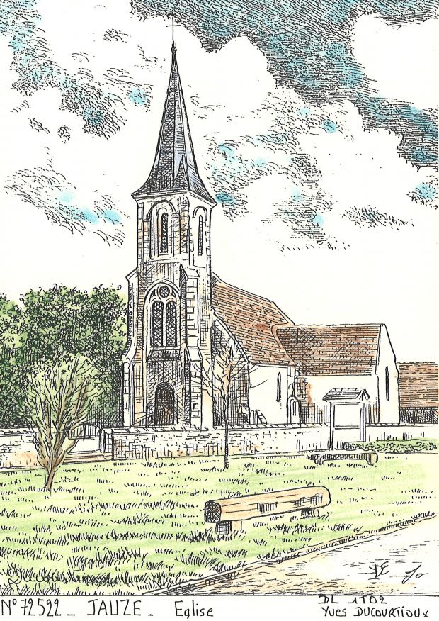 N 72522 - JAUZE - glise