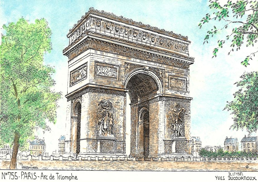 N 75005 - PARIS - arc de triomphe