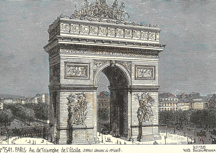 N 75041 - PARIS - arc de triomphe de l toile