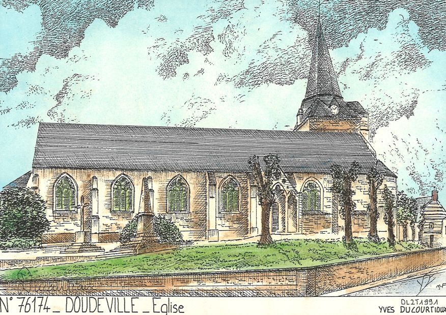 N 76174 - DOUDEVILLE - église