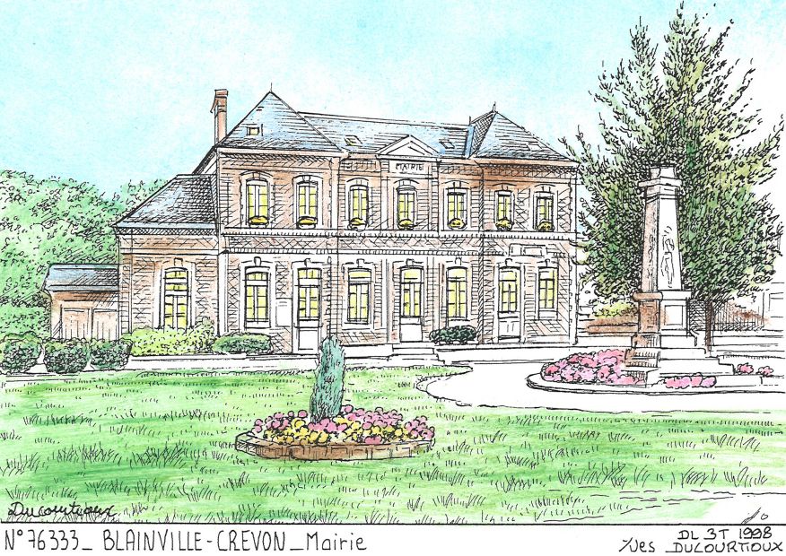 N 76333 - BLAINVILLE CREVON - mairie