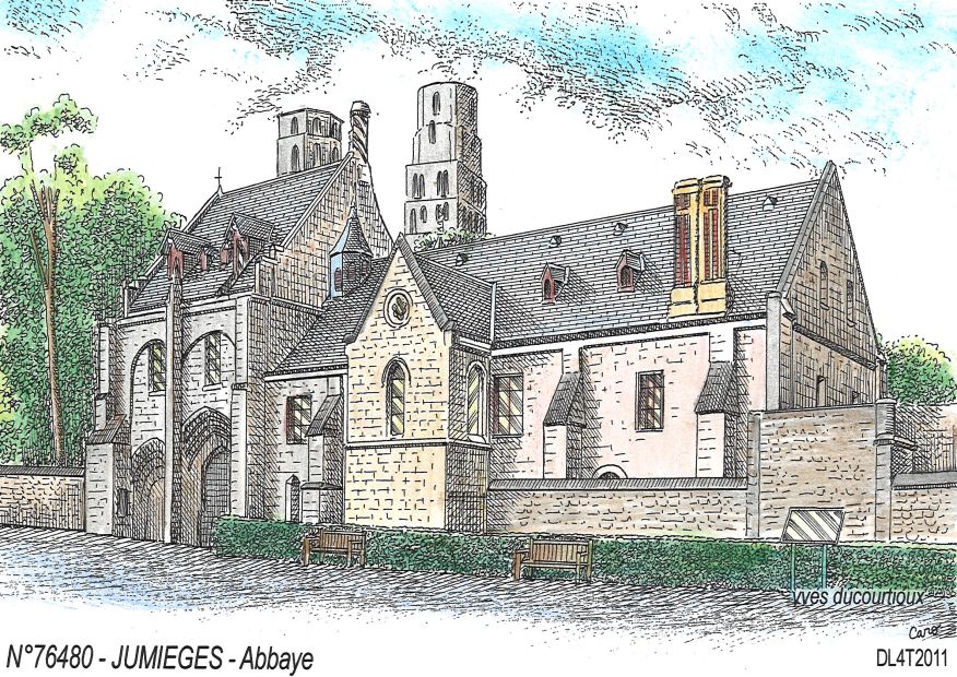 N 76480 - JUMIEGES - abbaye