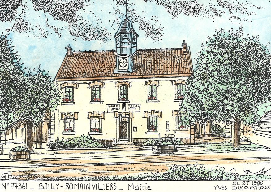 N 77361 - BAILLY ROMAINVILLIERS - mairie