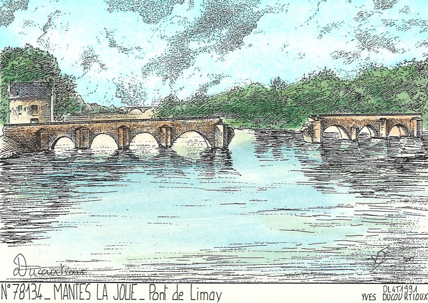 N 78134 - MANTES LA JOLIE - pont de limay