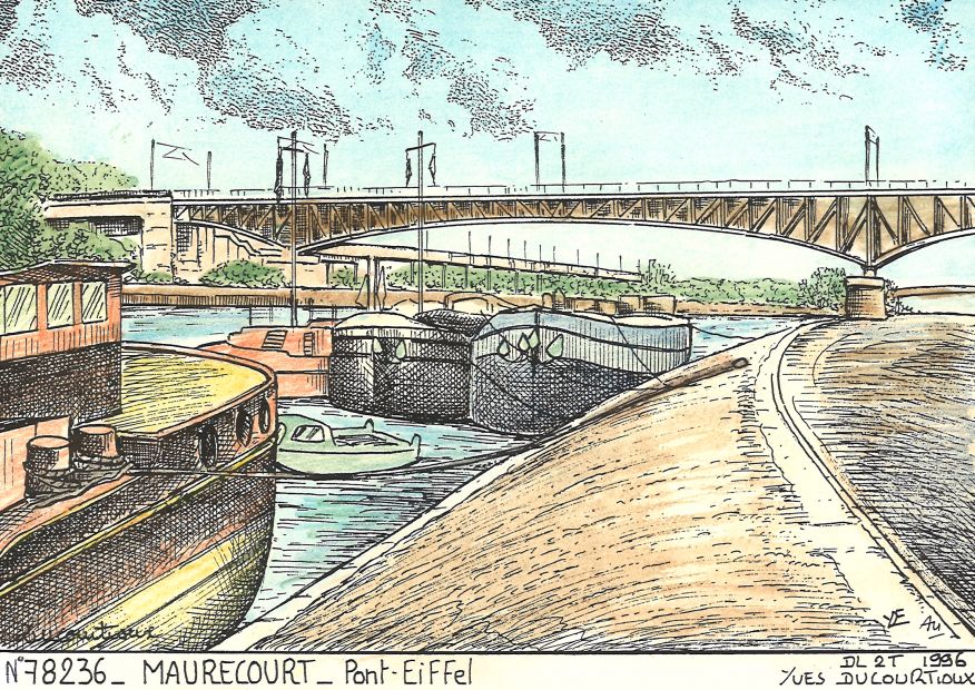 N 78236 - MAURECOURT - pont eiffel