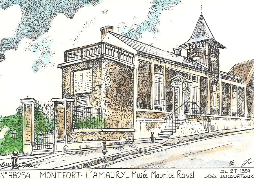 N 78254 - MONTFORT L AMAURY - muse maurice ravel