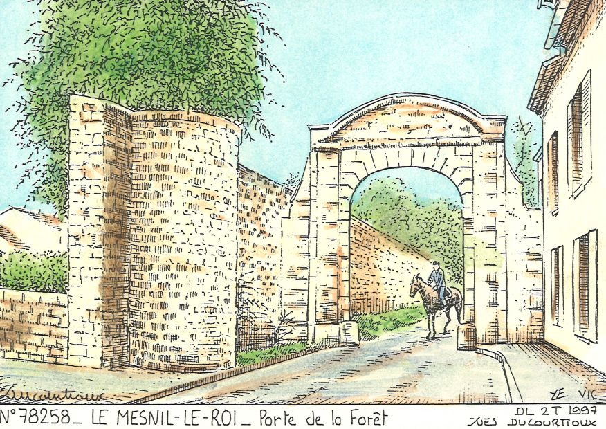 N 78258 - LE MESNIL LE ROI - porte de la fort