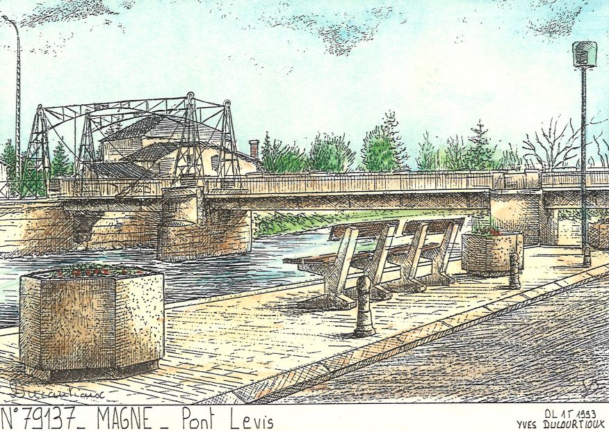 N 79137 - MAGNE - pont levis