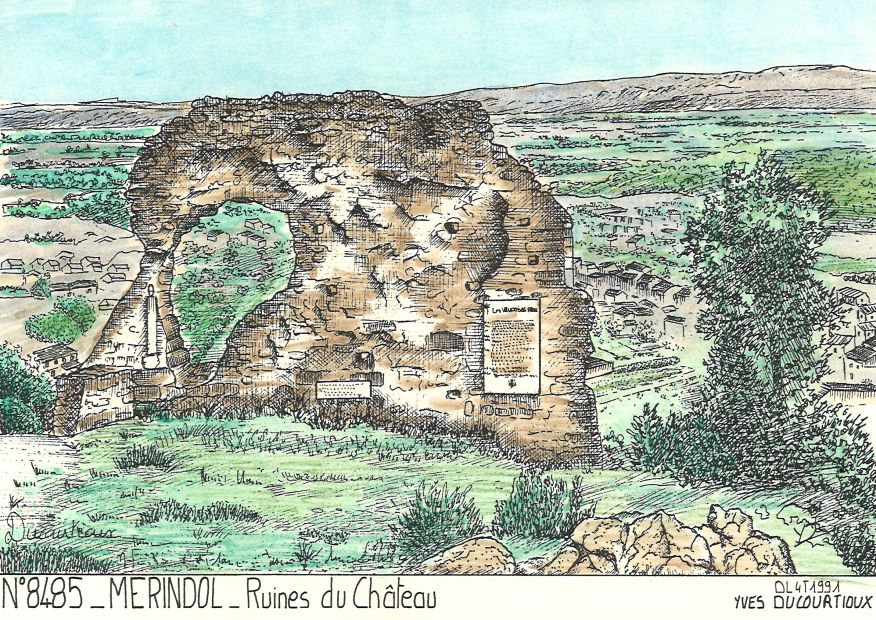 N 84085 - MERINDOL - ruines du chteau