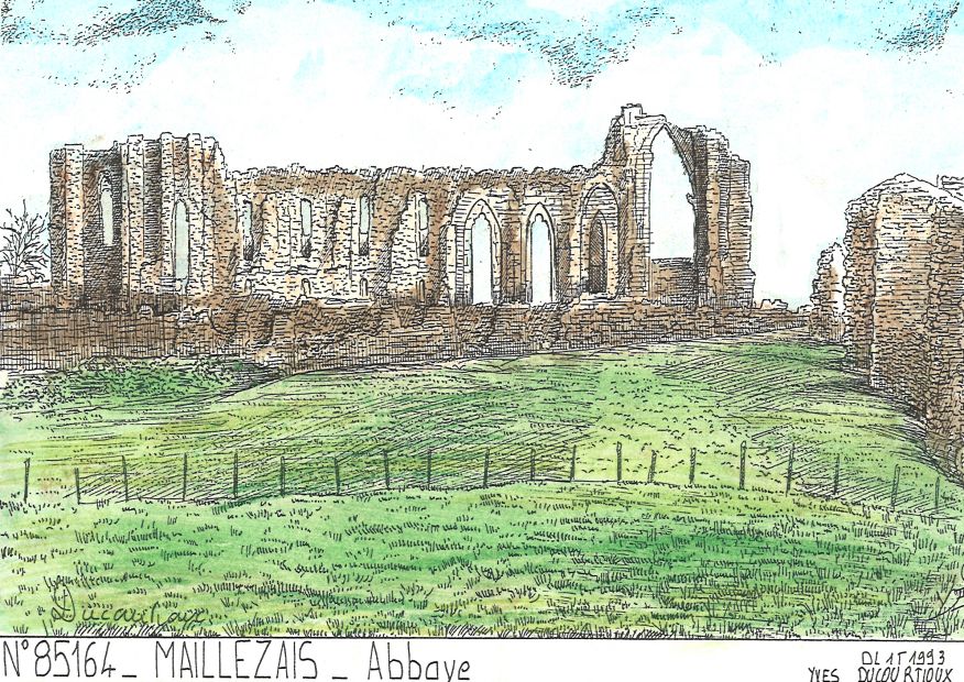 N 85164 - MAILLEZAIS - abbaye