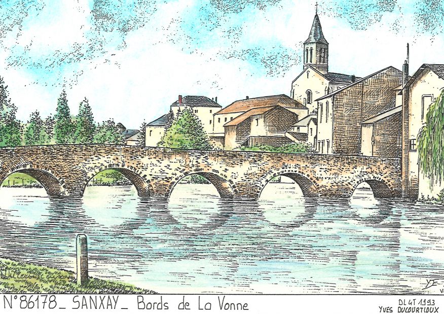 N 86178 - SANXAY - bords de la vonne