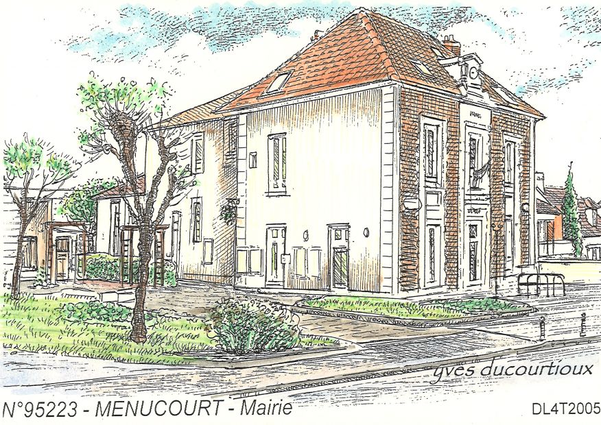 N 95223 - MENUCOURT - mairie